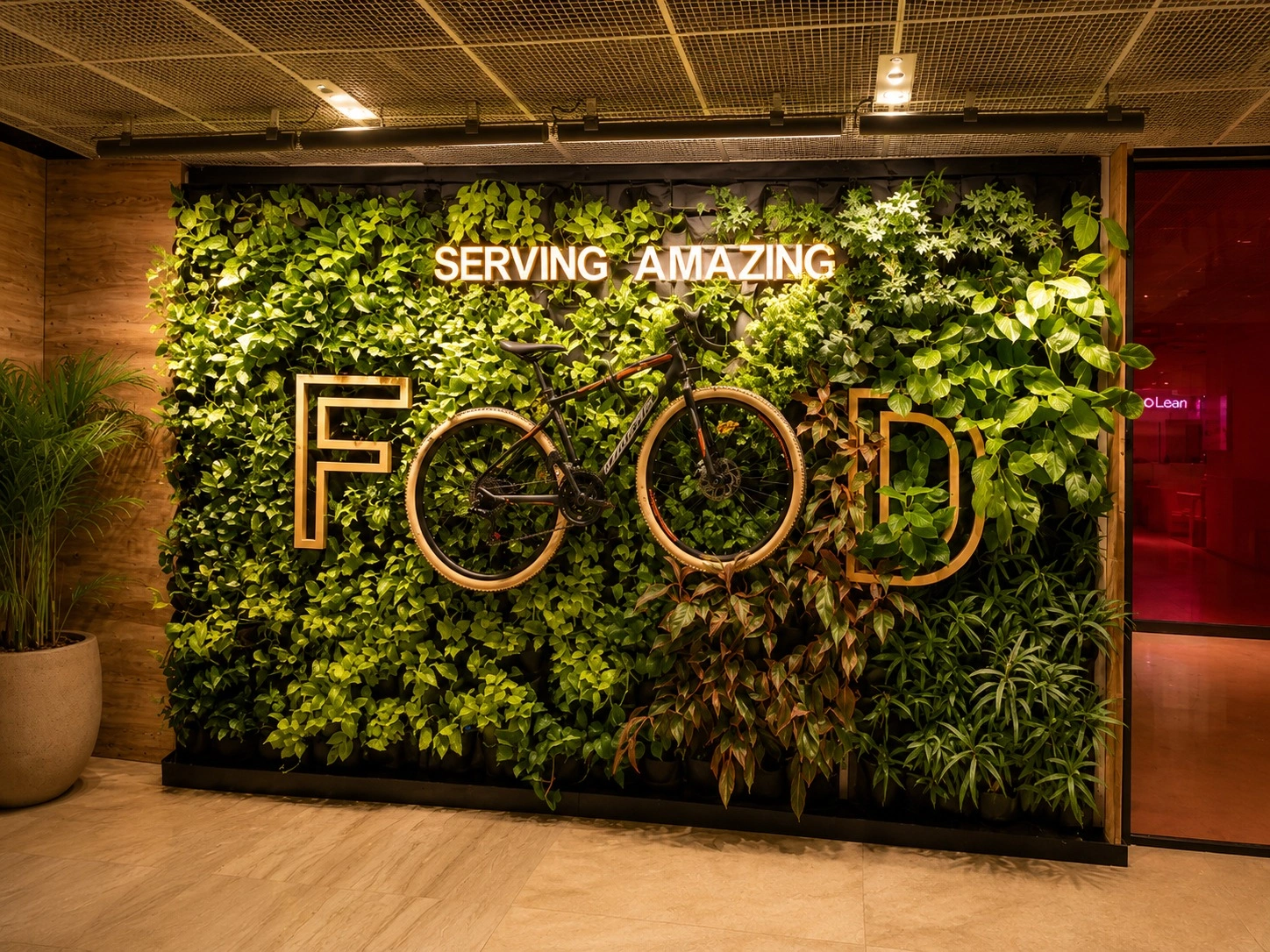 Green Wall Lighting