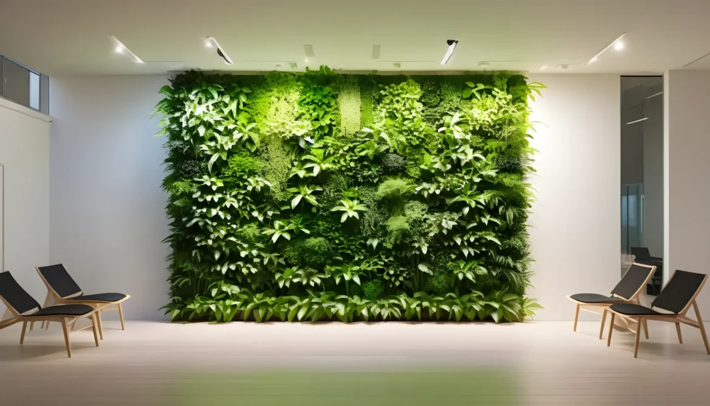 indoor vertical green wall