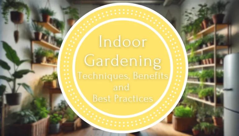 Indoor Gardening : Techniques, Benefits and Best Practices